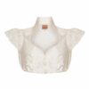 Dirndlbluse creme Seide 001349