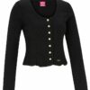 Trachten Strickjacke schwarz Claudia 124960