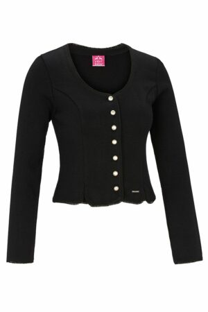 Trachten Strickjacke schwarz Claudia 124960