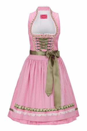 Mini Dirndl 60cm rosa grün Lotta 132006