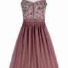 Midi Dirndl 65 cm altrosa Stretch Cecilia 010101 - limitiert
