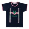 Kinder Trachtenshirt dunkelblau dunkelbraun Lausbub 004090