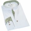 Trachtenhemd langarm weiß oliv Achensee 007478