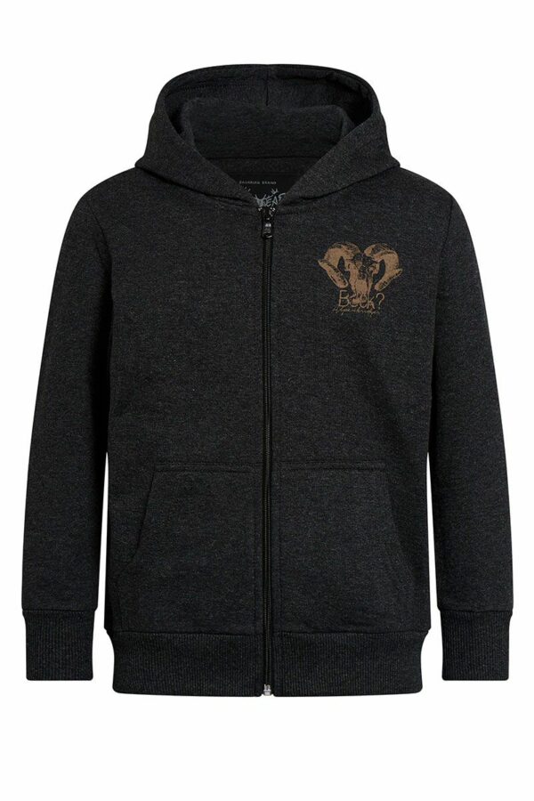 Kinder Kapuzen-Sweatjacke anthrazit Paolo 012300