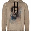 Trachten Sweatshirt mit Kapuze taupe Renzo 009404