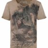 Trachtenshirt kurzarm hellbraun 'Urban Tracht' Bryce 003792