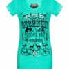Trachtenshirt kurzarm mintgrün 'Gschmusi' Gerti 131606