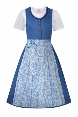 Kinderdirndl dunkelblau hellblau Romy 010955