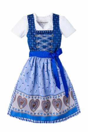 Kinder Dirndl dunkelblau hellblau Maxima 004055