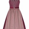 Midi Dirndl 70cm bordeaux silber Viola 006892 - limitiert
