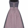 Midi Dirndl 70cm grau zartrosa Theresa 004879 - limitiert