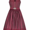 Midi Dirndl 65cm schwarz bordeaux Clara 006396 - limitiert