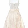 Hochzeitsdirndl midi 70cm creme Kamilla 002086