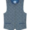 Kinder Trachtenweste blau gemustert Ben 010958