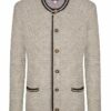 Trachten Strickjacke natur meliert Zugspitz 005409