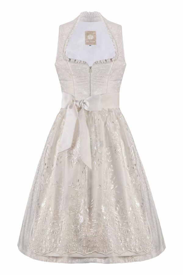 Hochzeitsdirndl midi 65 cm creme Charlotte 001632