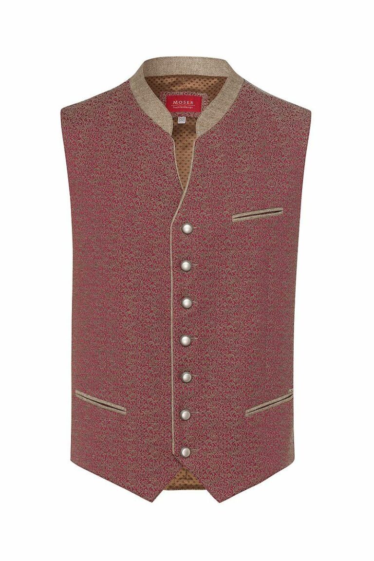 Bergfeuer Trachtenweste Taddeo - Klassische Herren Trachtenweste