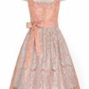 Midi Dirndl 65cm apricot taupe mit Petticoat Patrizia 006276