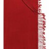 Trachtentuch 60x180 rot mit Fransen Yunbai 002958