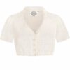 Dirndlbluse Spitze creme Stretch 011709