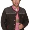Trachten Strickjacke braun rot Ramstein 113262