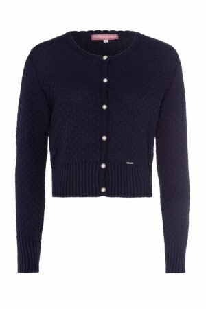 Trachten Strickjacke dunkelblau Marlene 003187