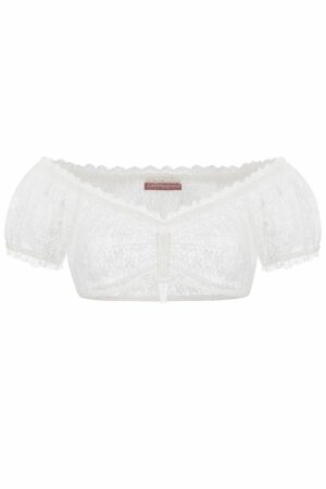 Dirndlbluse Spitze creme Stretch Nicole 014001