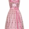 Mini Dirndl 60cm altrosa-geblümt Agathe 130859
