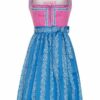 Mini Dirndl 60cm pink-hellblau Lizzy 130943