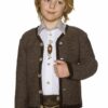 Kinder Trachten Strickjacke dunkelbraun 140368
