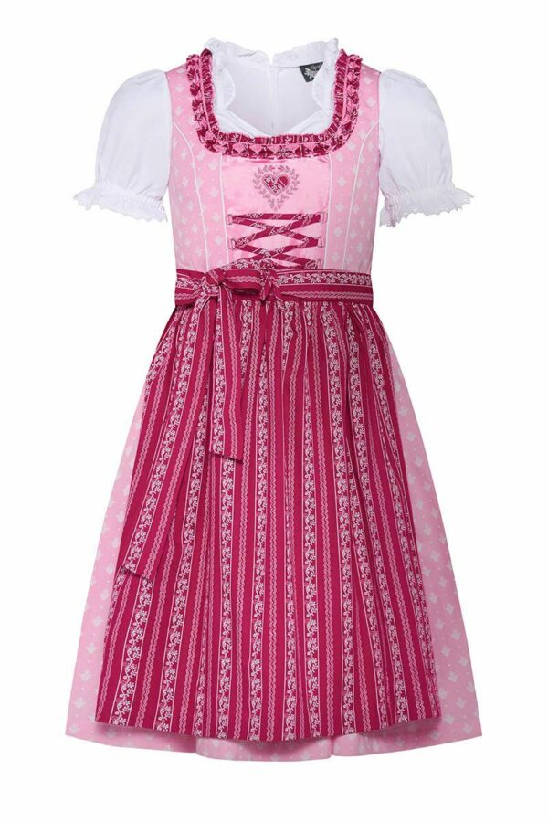 Kinder Dirndl rosa beere Annemarie 007688