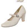 Pumps champagner mit Riemchen Clara 003869