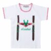Kinder Trachtenshirt weiß dunkelbraun Lausbub 004089