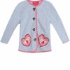 Kinder Trachtenjacke hellgrau rot 011405