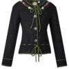 Kinder Trachten Strickjacke schwarz-grün Rita 140639