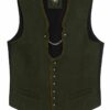 Trachtenweste oliv Loden Stretch Vinzenz 012256 - slimfit