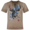 Kinder Trachtenshirt kurzarm braun Bavaria 008172