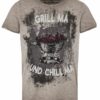 Trachtenshirt taupe Grill ma und Chill ma 012940