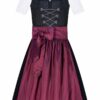 Kinderdirndl dunkelblau gemustert beere Natalie 004043