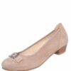 Pumps taupe mit Schnalle Marisa 011190