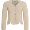 Trachten Strickjacke natur mit Stehkragen Anja 005072