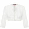 Dirndlbluse Spitze creme Nadine 013999