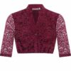 Dirndlbluse Spitze dunkelrot Stretch Veronika 015430