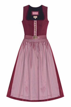 Midi Dirndl 70cm beere altrosa Stretch Lotte 006249 - limitiert