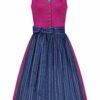 Mini Dirndl 60cm pink blau Emilia 005258 - limitiert