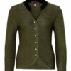 Trachten Strickjacke oliv Lena 011869