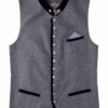 Trachtenweste grau blau gemustert Kilian 004827