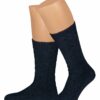Trachtensocken kurz dunkelblau Merinowolle 005530