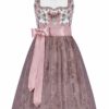 Mini Dirndl 60cm weiß flieder Brianne 004731