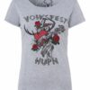 Trachtenshirt kurzarm grau 'Voiksfest Hupn' 006449